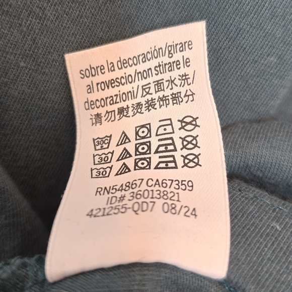 PINK Perfect Cotton Tee Green Logo Oversized Loungewear Sleep Shirt Women Small‎ - Picture 8 of 10